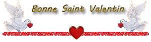 Gif animé bonne Saint Valentin barre de fleurs